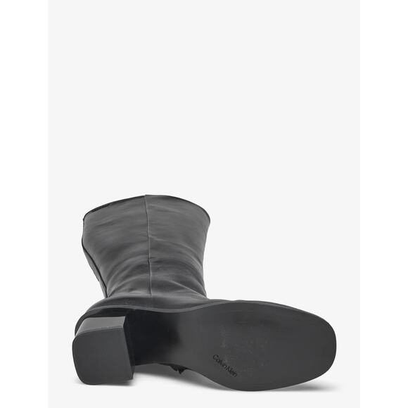 Anne Klein Heel Knee Boot Heeled Dress Boots Leather Black Size 9 NWOT - Picture 3 of 11